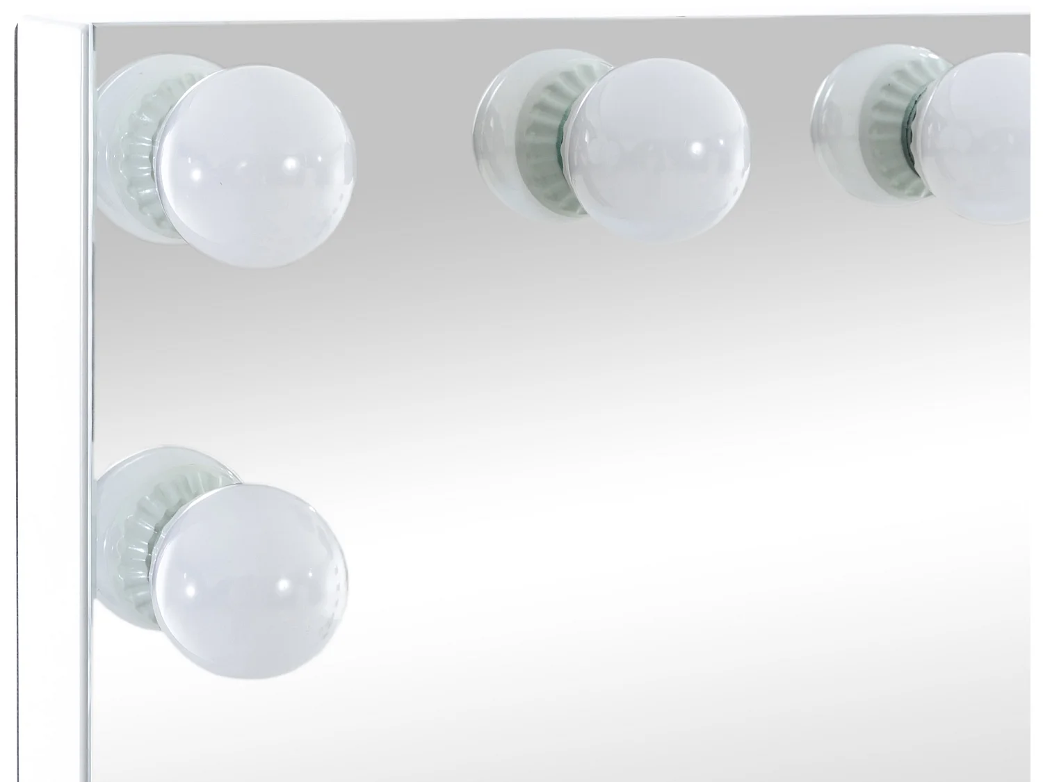 Schminkspiegel mit LED - Kunststoff - weiß - Palmdale