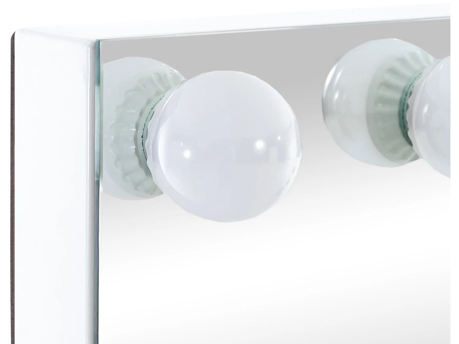 Schminkspiegel mit LED - Kunststoff - weiß - Palmdale