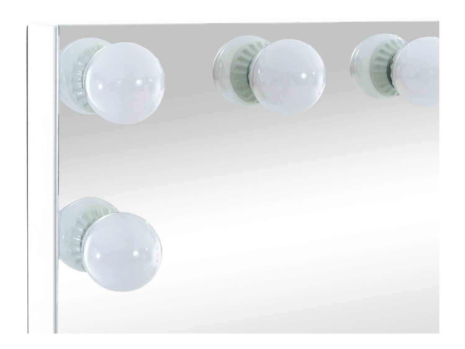 Schminkspiegel mit LED - Kunststoff - weiß - Palmdale