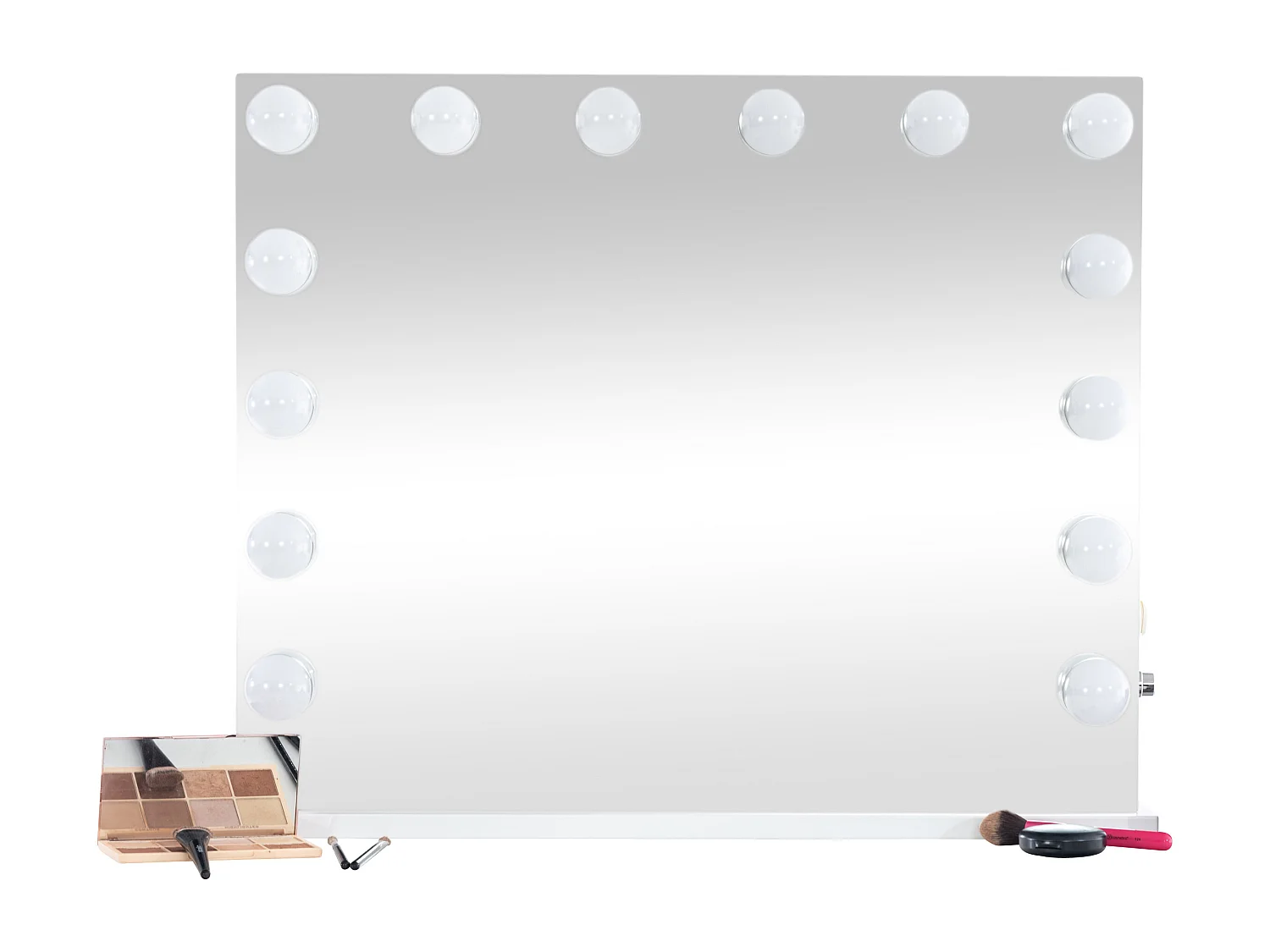 Miroir Led de Maquillage - Plastique - Blanc - Palmdale