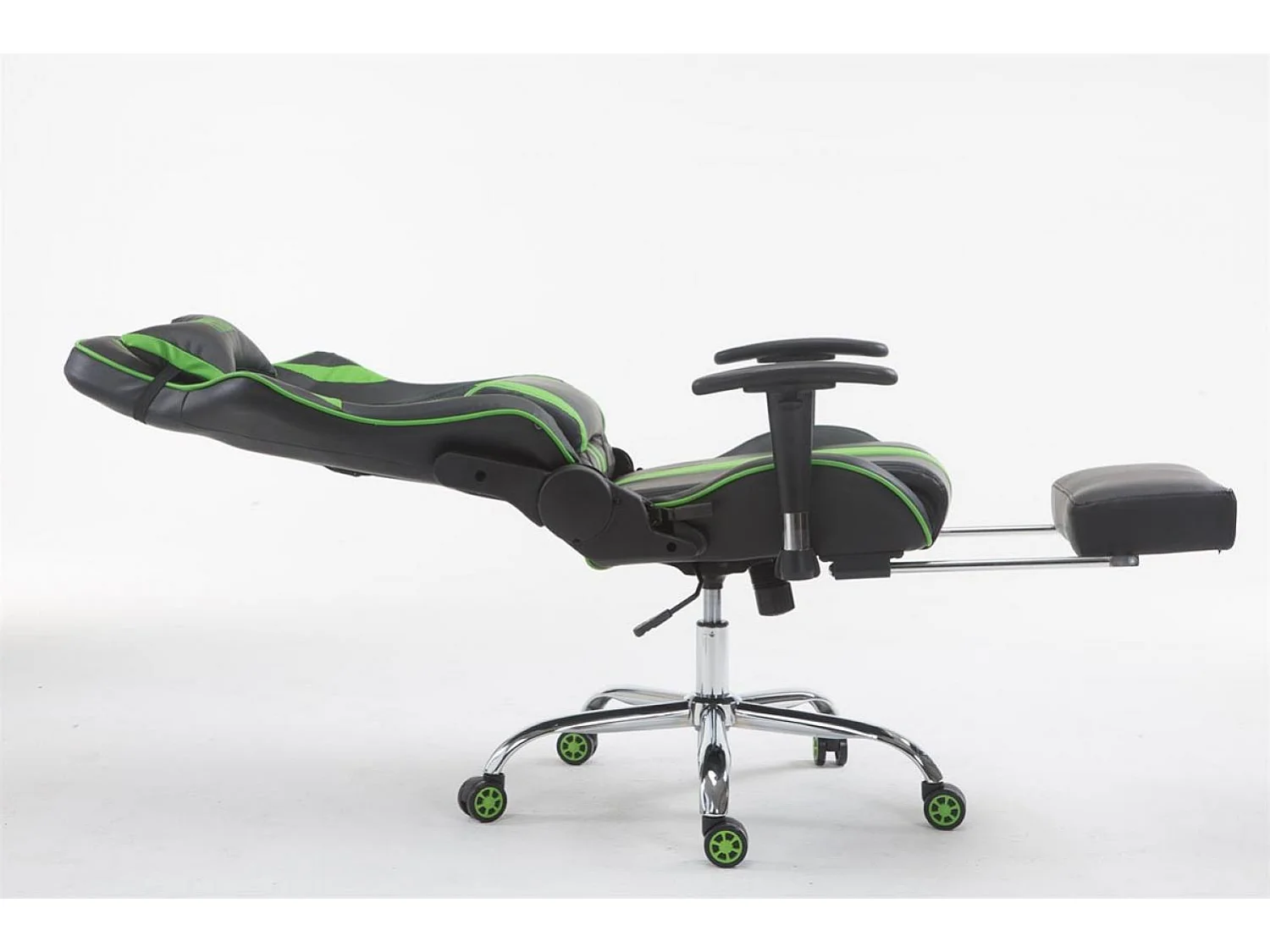 Chaise de bureau - Similicuir - Noir / Vert - Limit