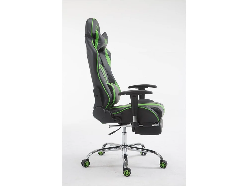 Chaise de bureau - Similicuir - Noir / Vert - Limit