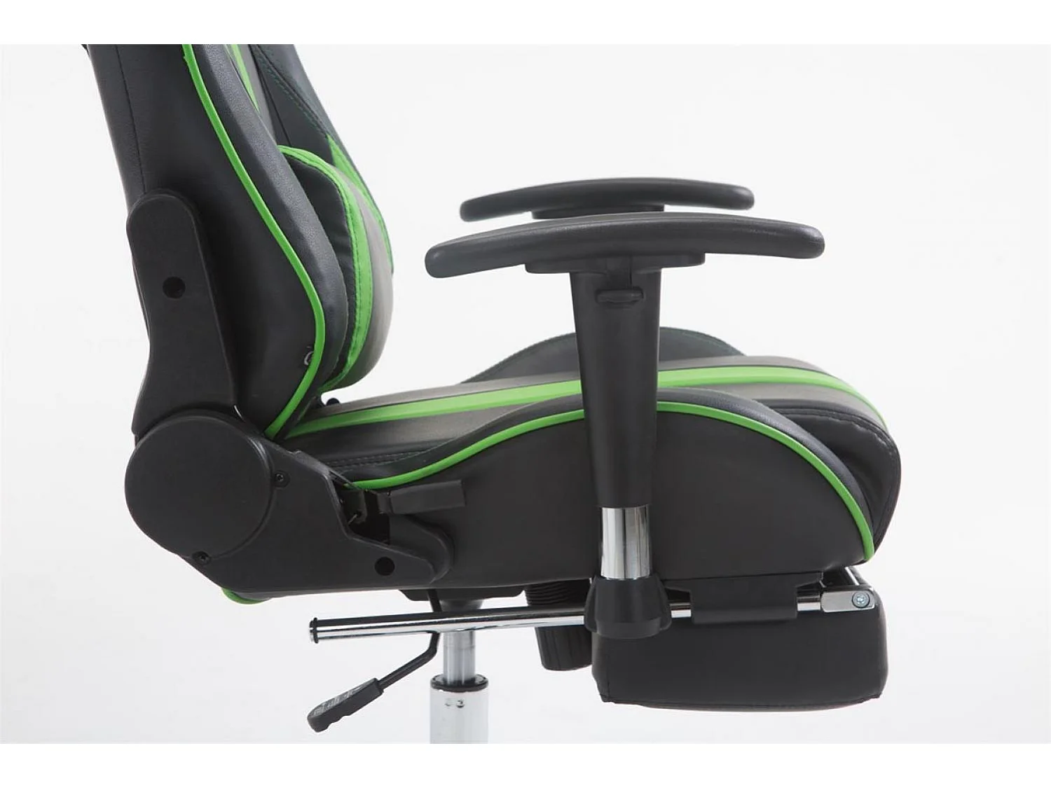 Chaise de bureau - Similicuir - Noir / Vert - Limit