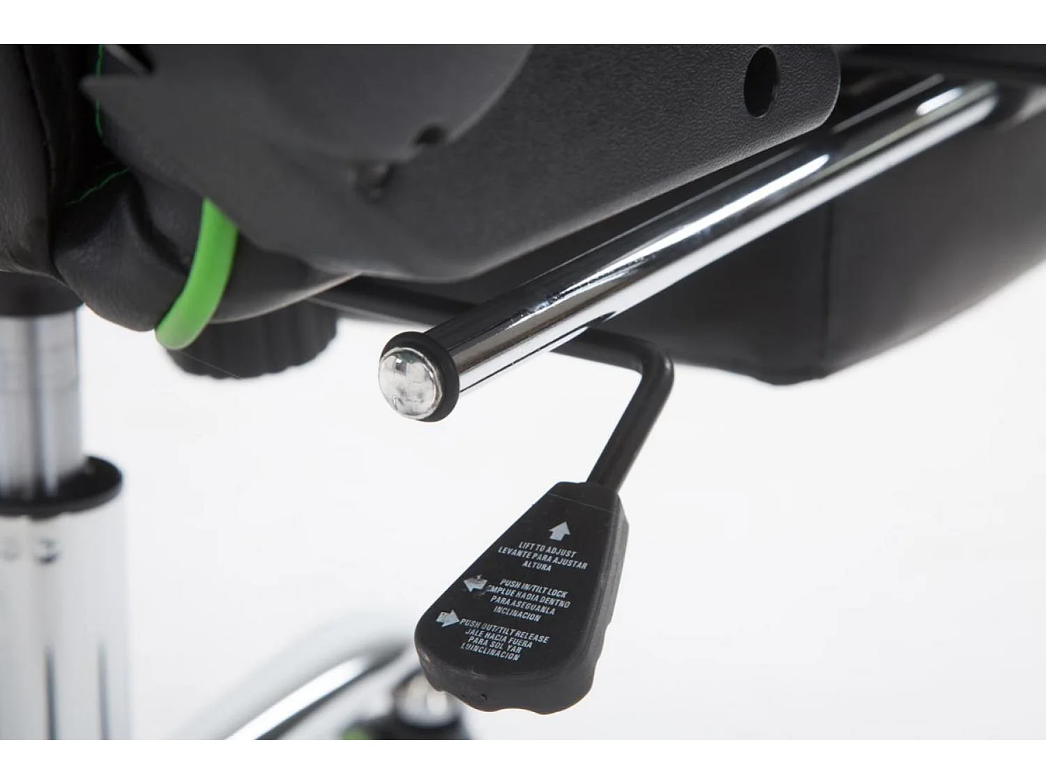 Chaise de bureau - Similicuir - Noir / Vert - Limit