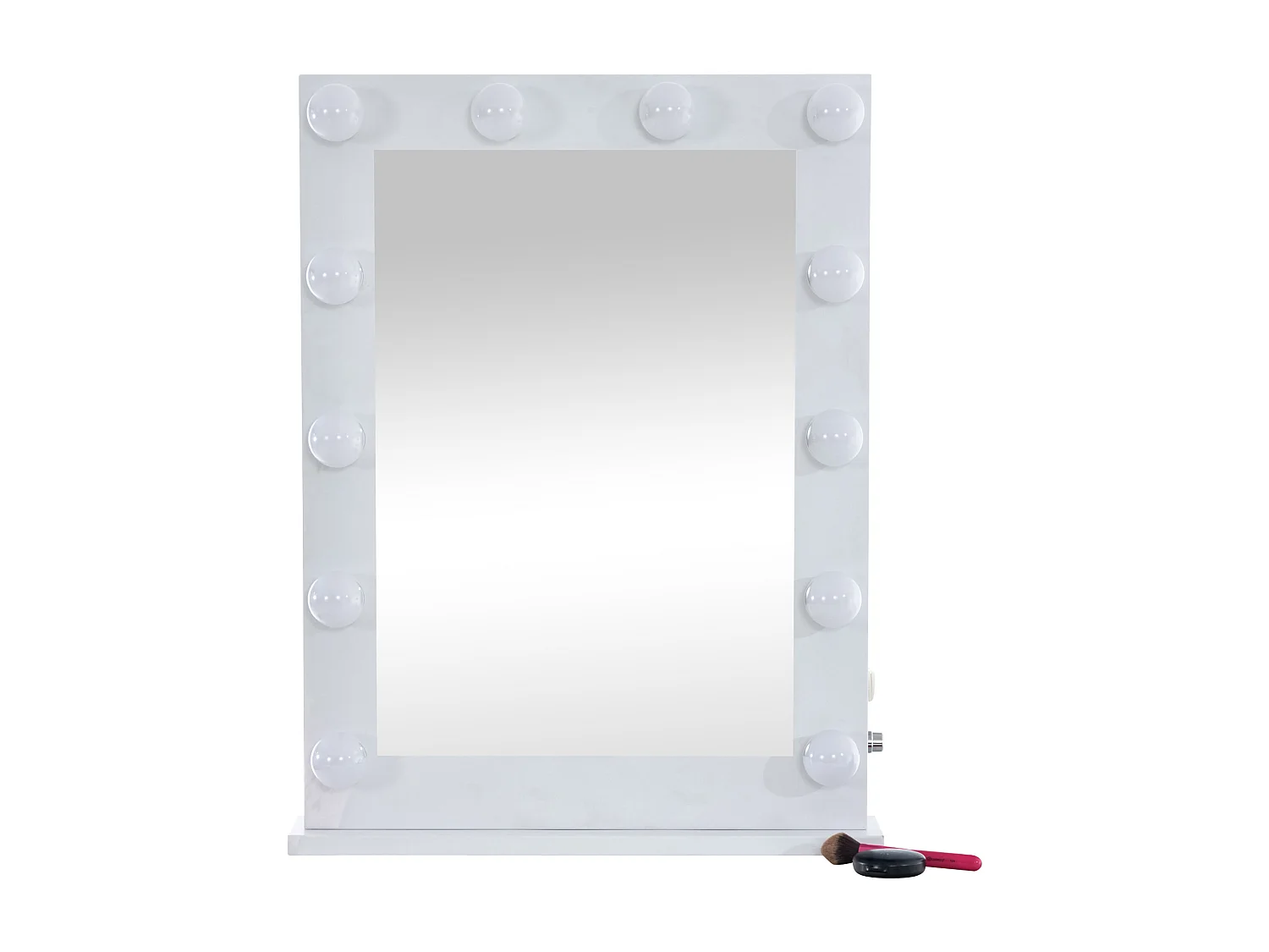 Miroir Led de Maquillage - Plastique & Plastique - Blanc - Visalia