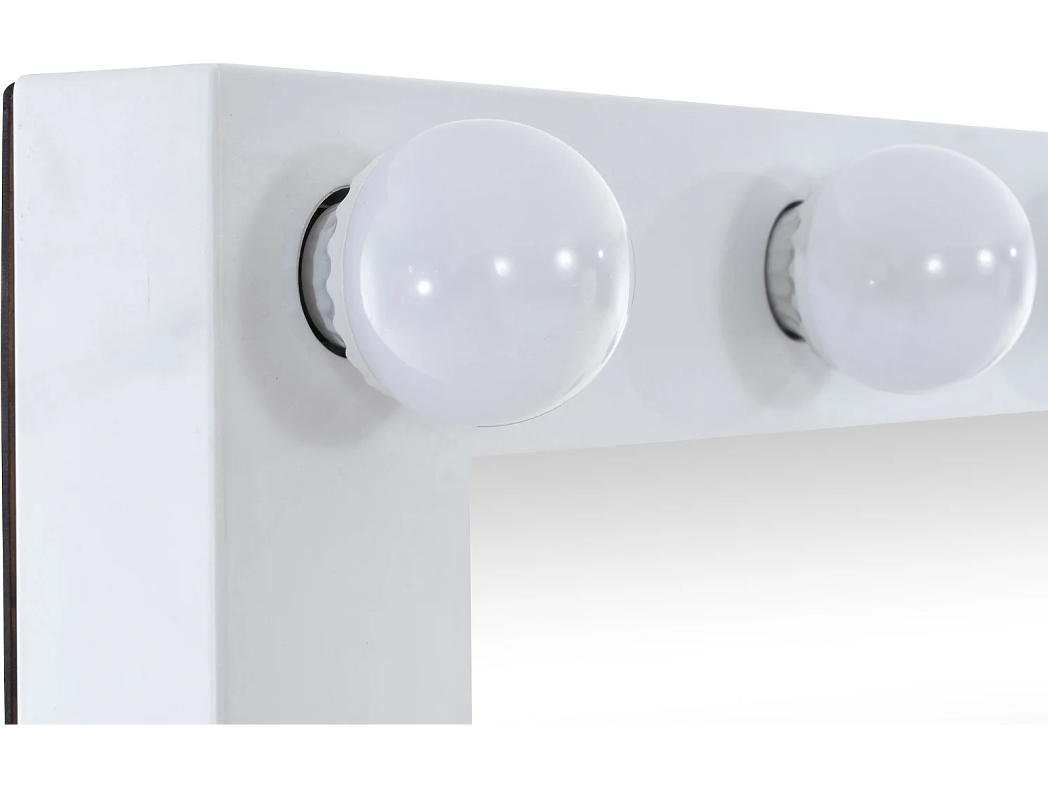 Miroir Led de Maquillage - Plastique & Plastique - Blanc - Visalia