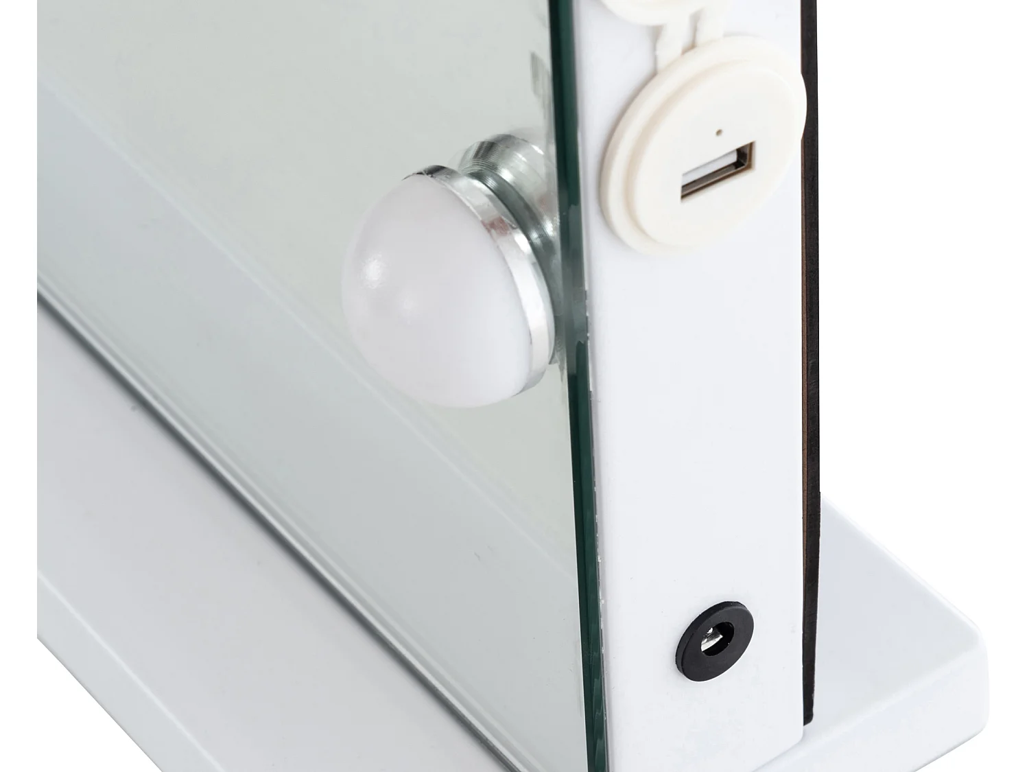 Miroir Led de Maquillage - Plastique - Blanc - Murrieta