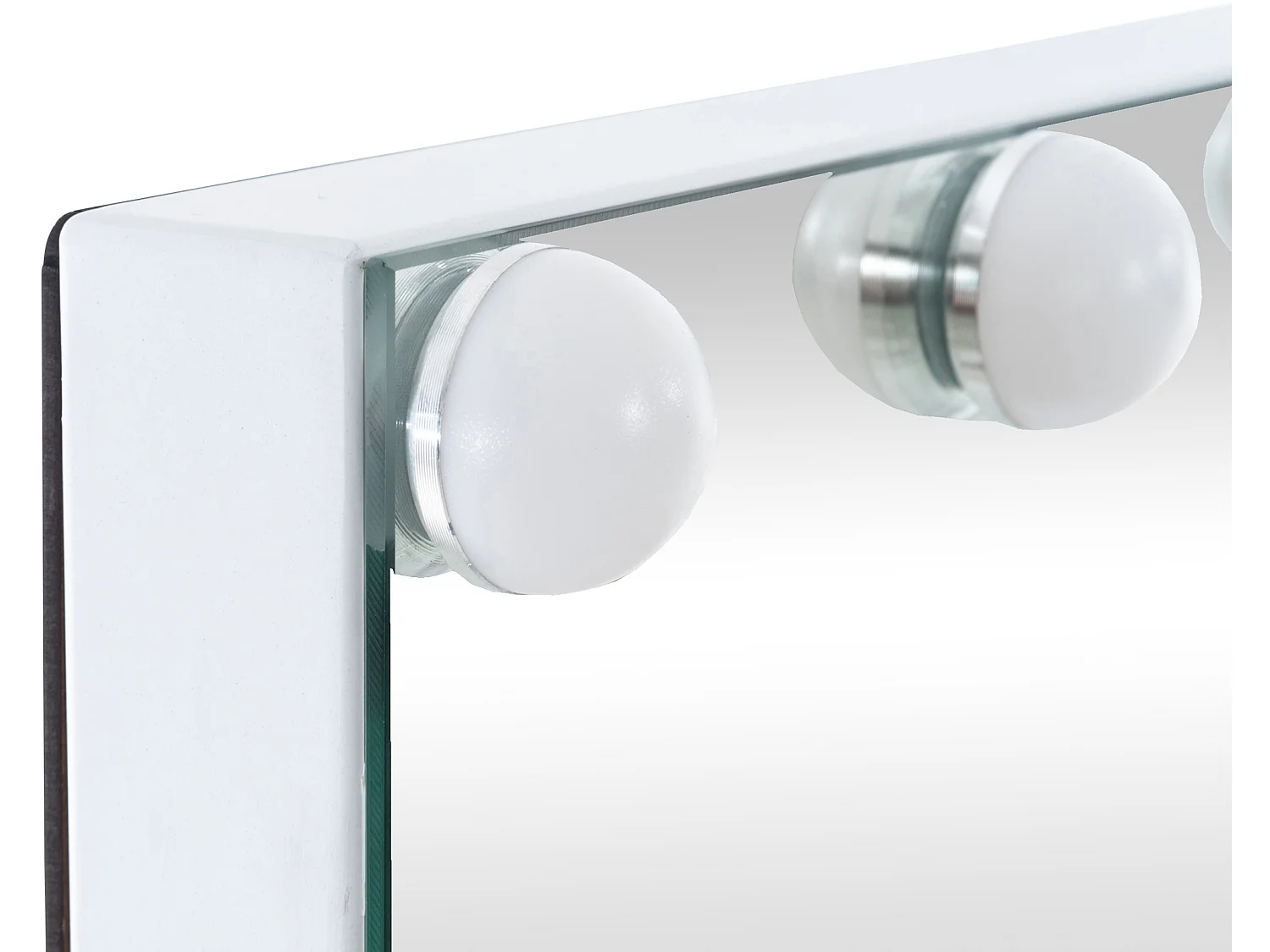 Miroir Led de Maquillage - Plastique - Blanc - Murrieta