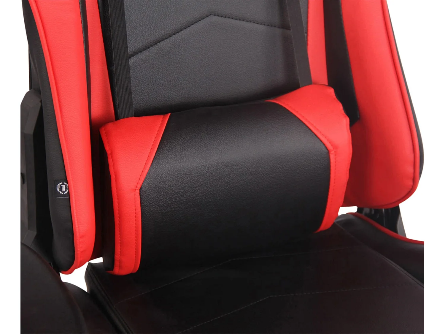 Chaise de bureau - Similicuir & Plastique - Noir / Rouge - Turbo XL