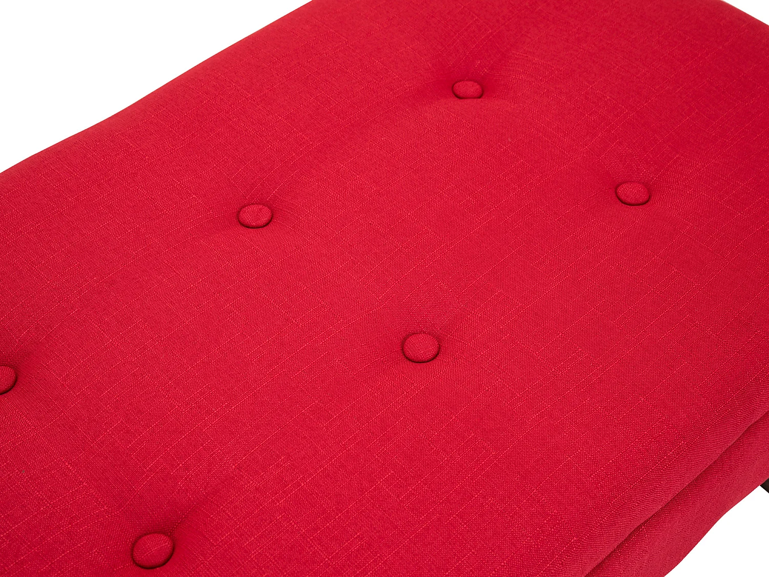 Banquette - Tissu & Bois - Rouge - Namaro