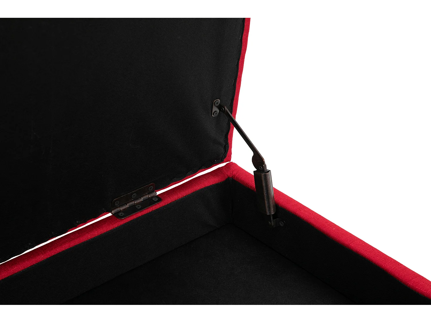 Banquette - Tissu & Bois - Rouge - Namaro