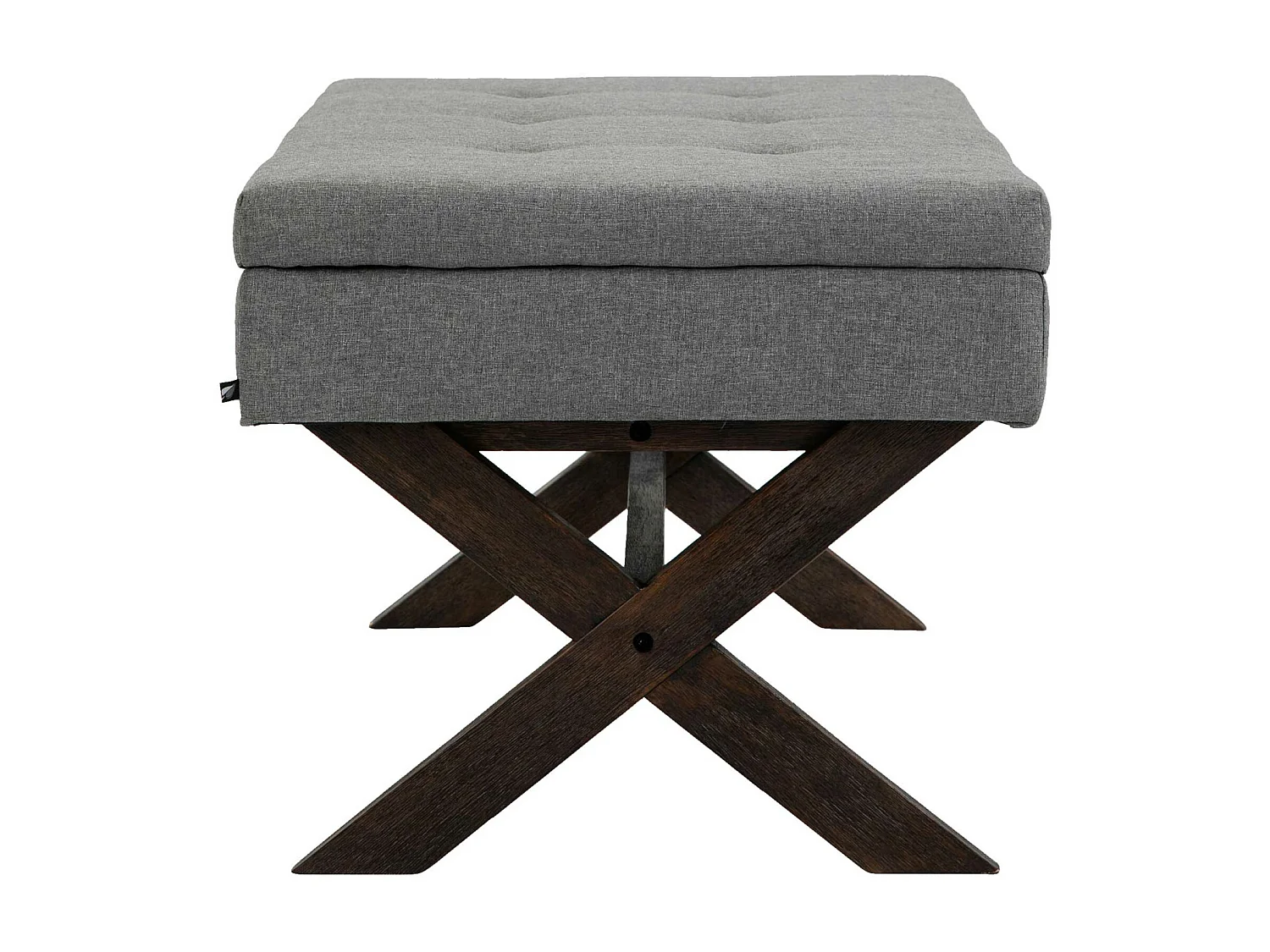 Banquette - Tissu & Bois - Gris - Namaro