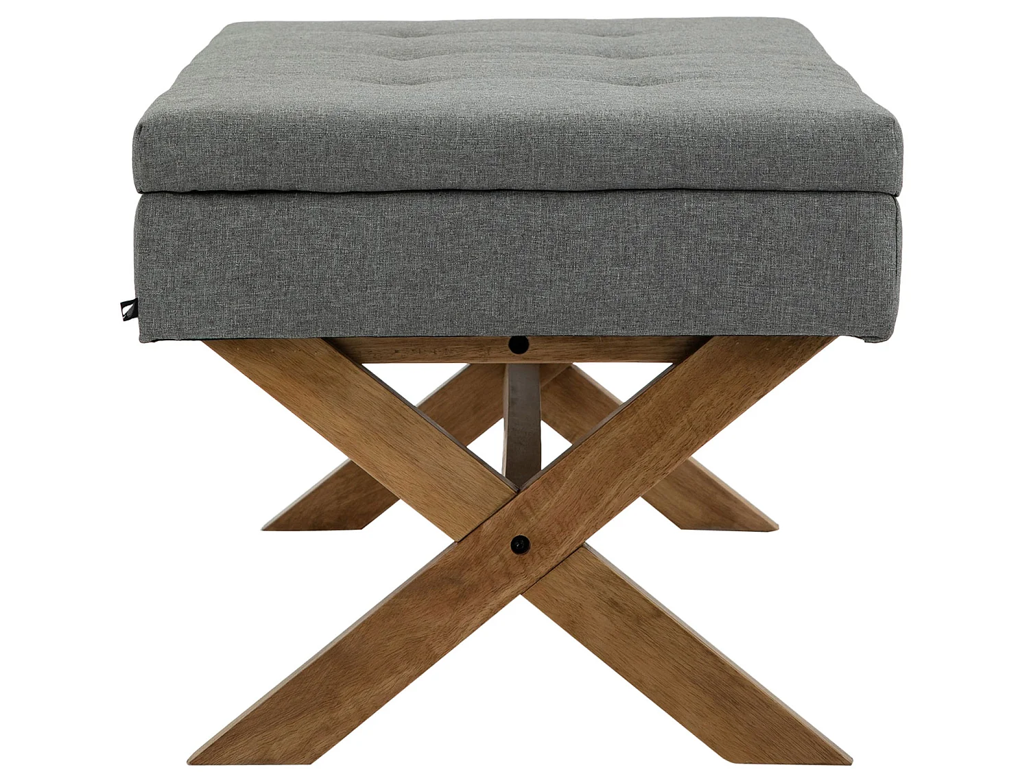 Banquette - Tissu & Bois - Gris - Namaro