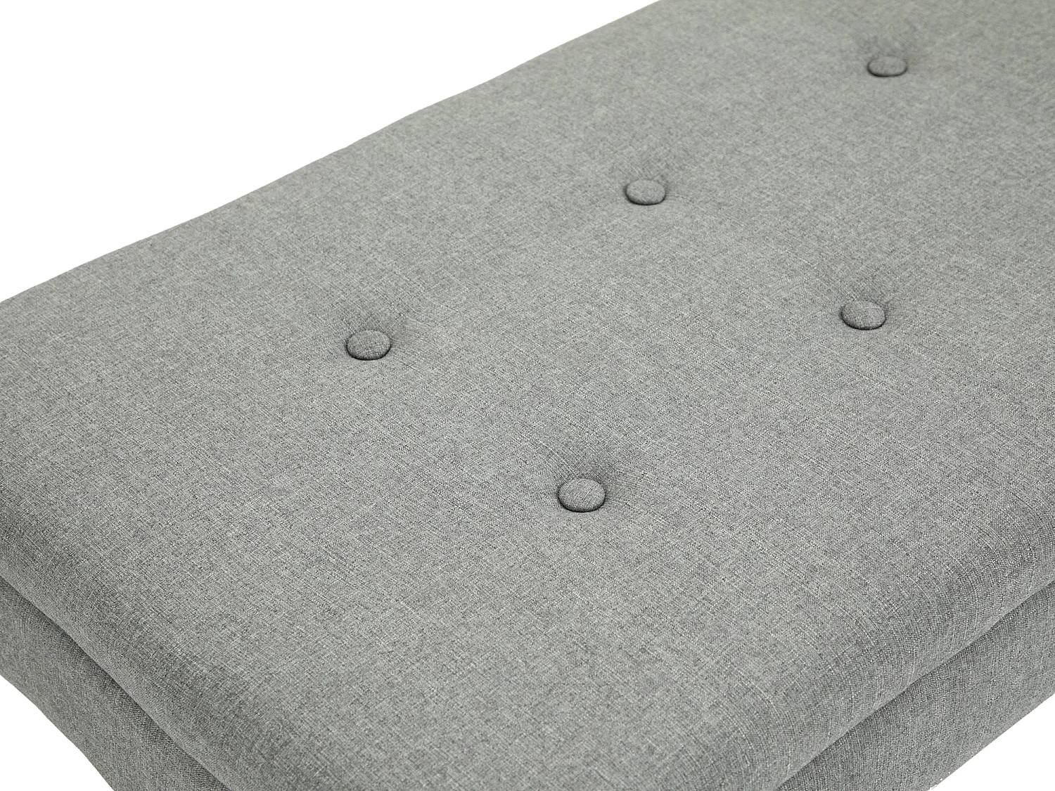 Banquette - Tissu & Bois - Gris - Namaro