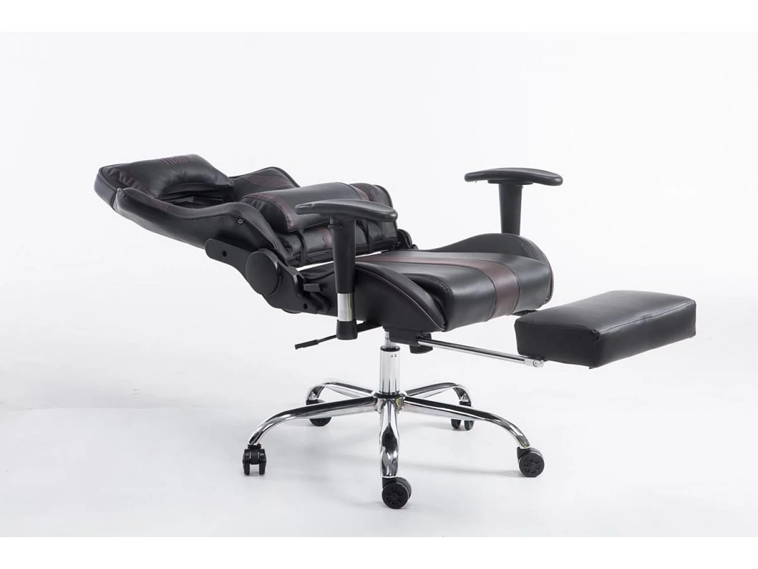 Chaise de bureau - Similicuir - Noir / Marron - Limit