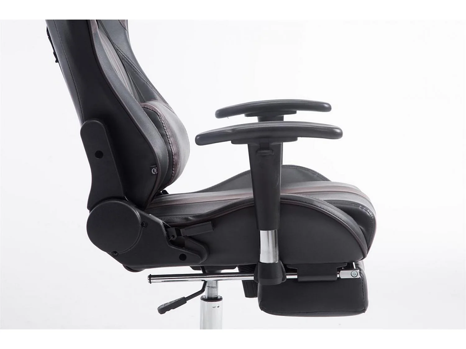 Chaise de bureau - Similicuir - Noir / Marron - Limit