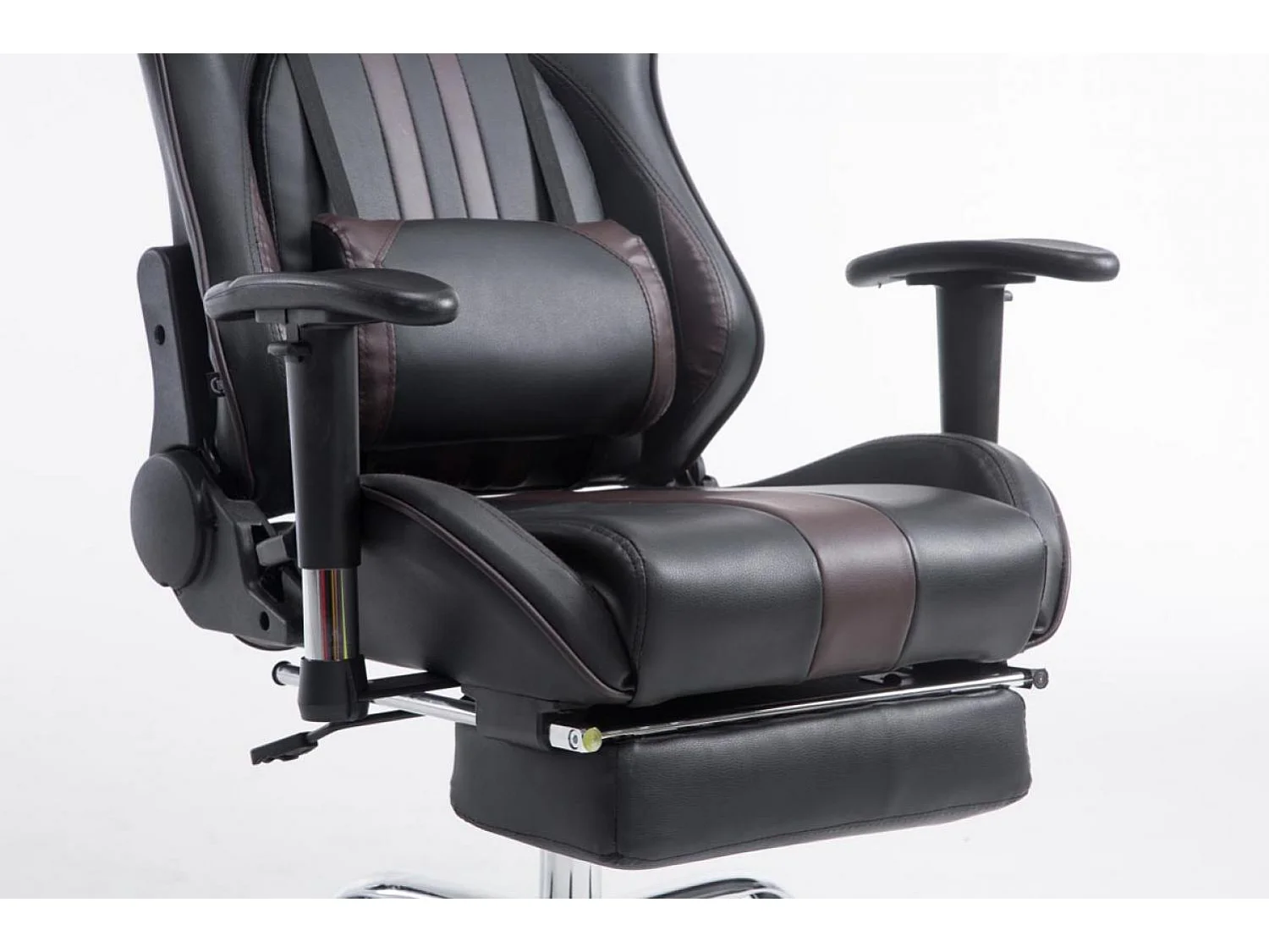 Chaise de bureau - Similicuir - Noir / Marron - Limit