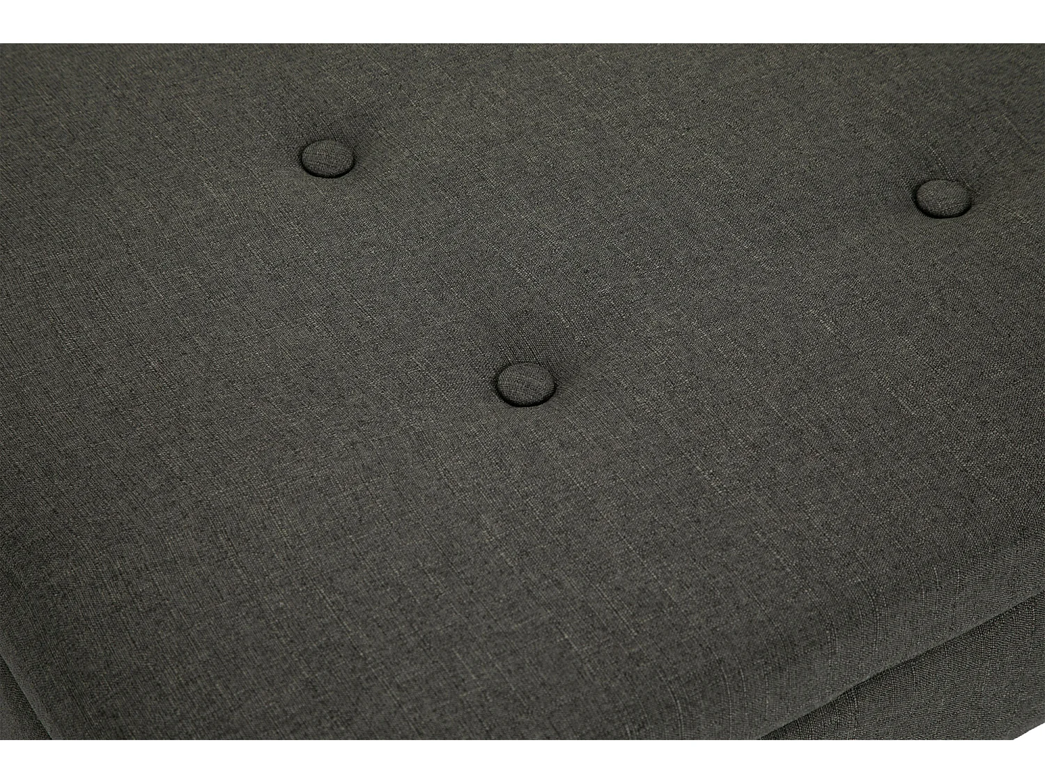 Banquette - Tissu & Bois - Gris foncé - Namaro