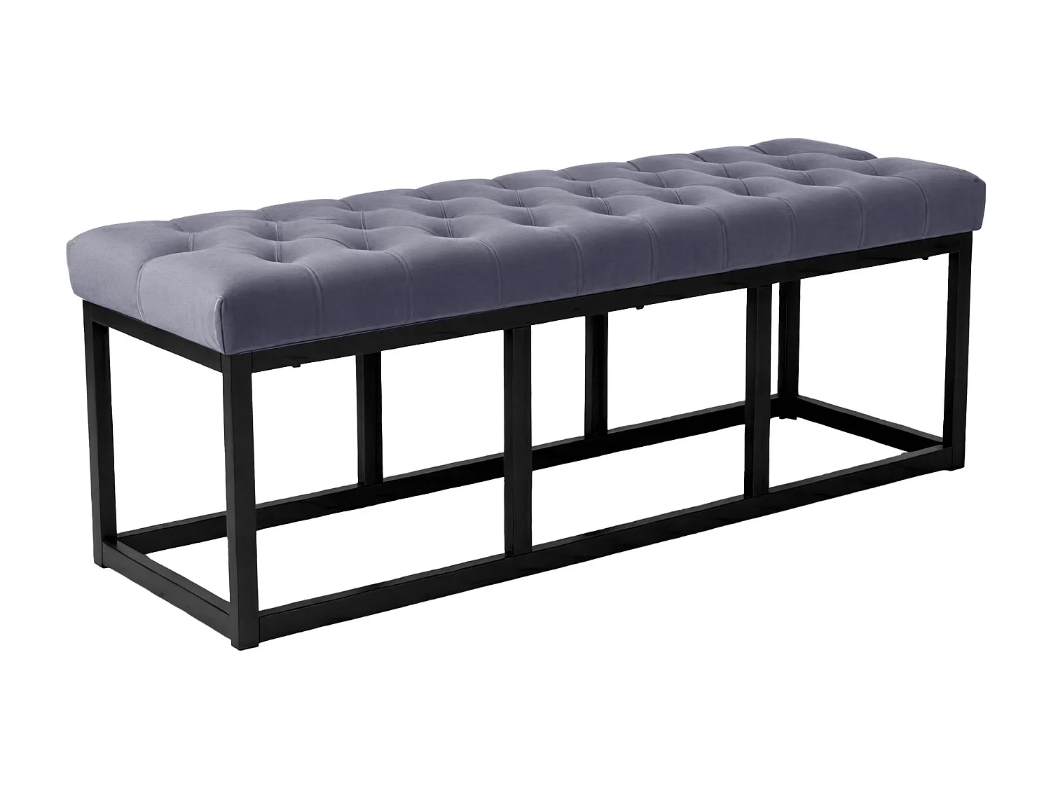 Banquette - Velours - Gris - Polson