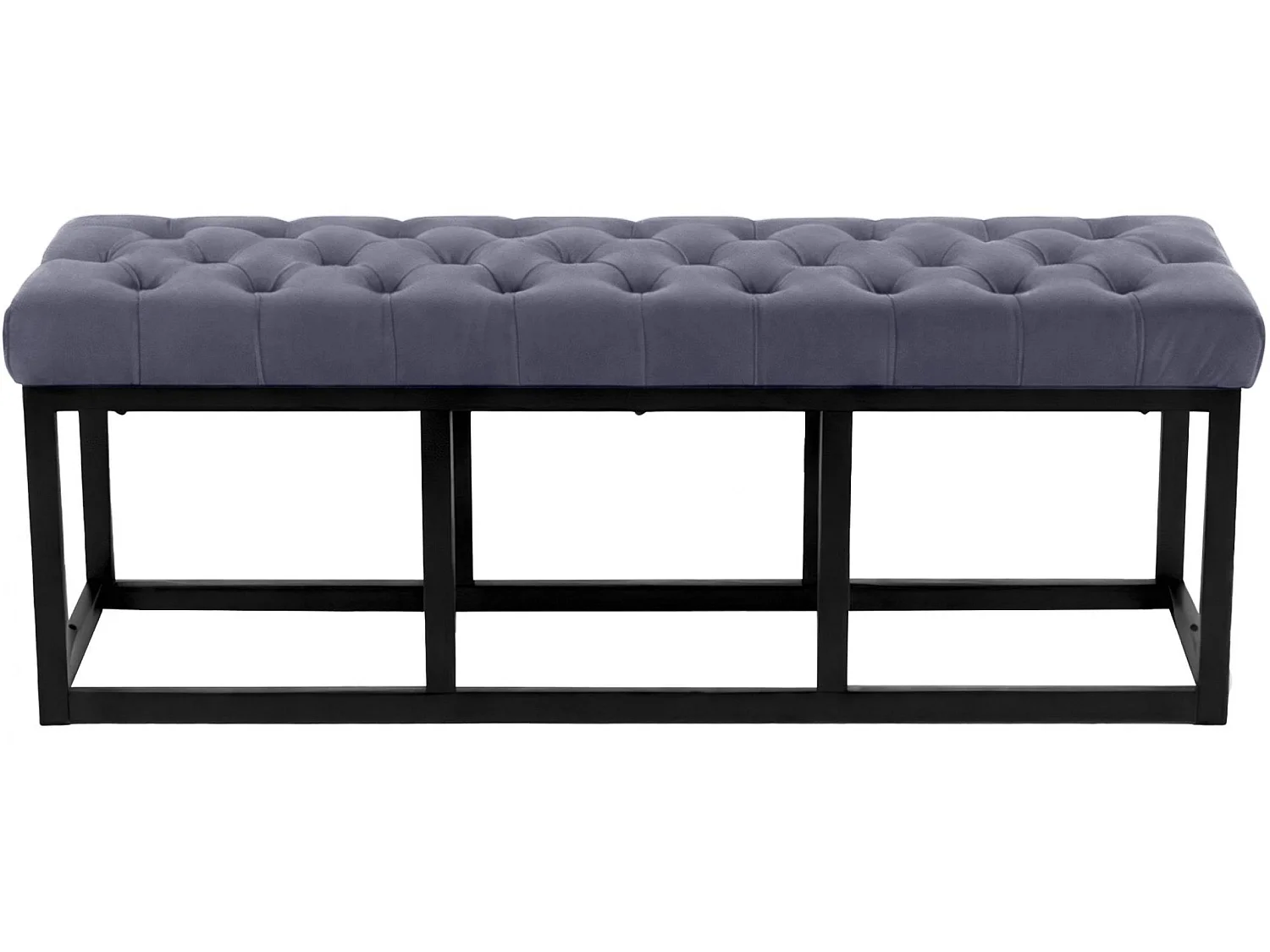 Banquette - Velours - Gris - Polson