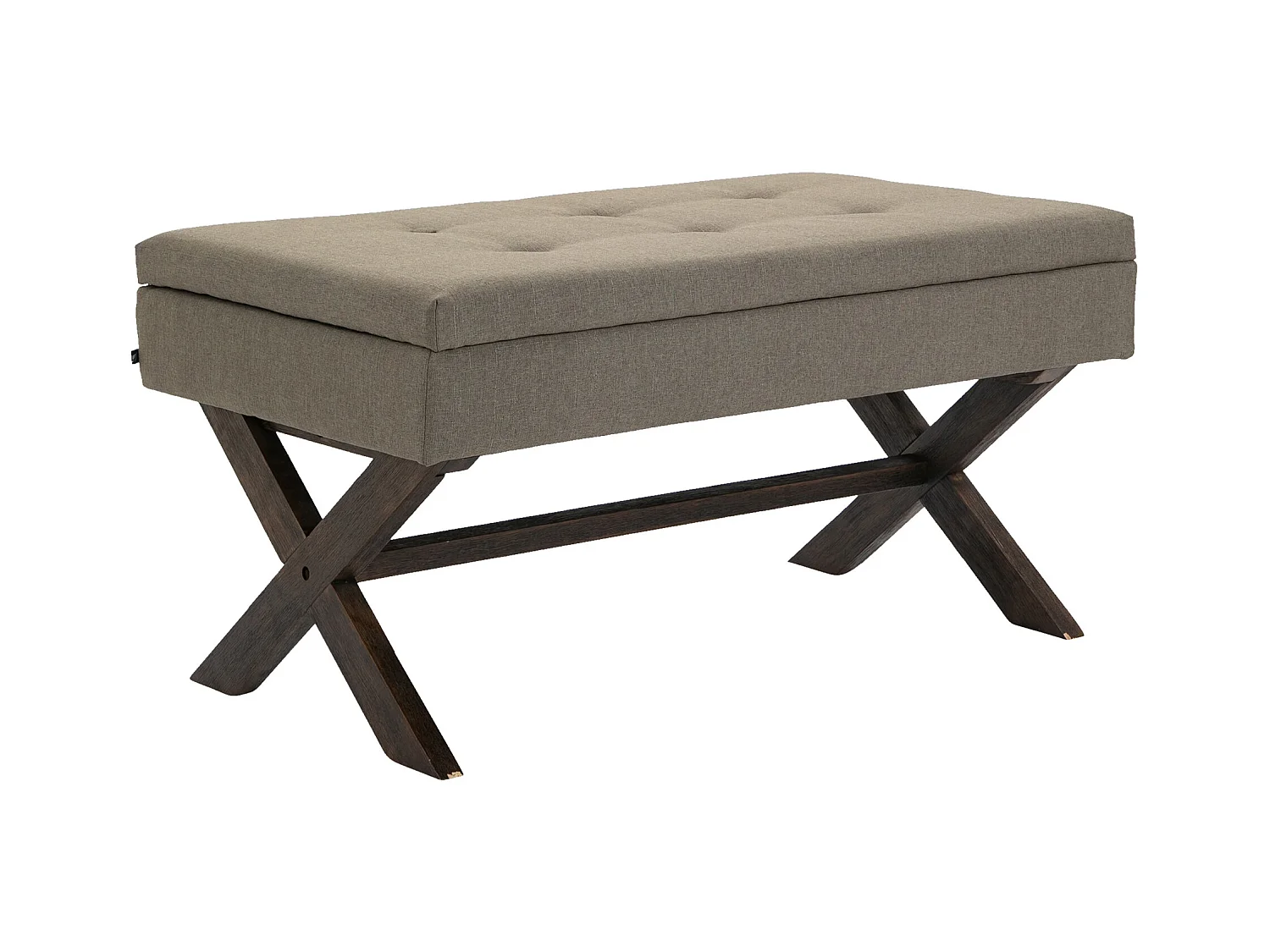 Banquette - Tissu & Bois - Taupe - Namaro
