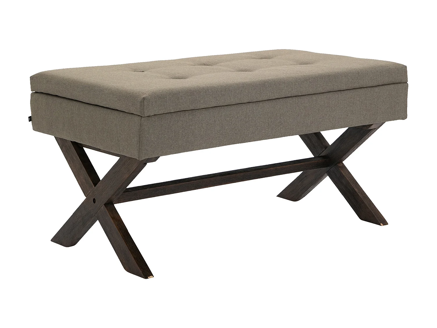 Banquette - Tissu & Bois - Taupe - Namaro