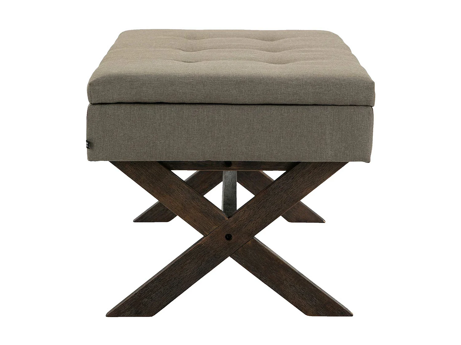 Banquette - Tissu & Bois - Taupe - Namaro