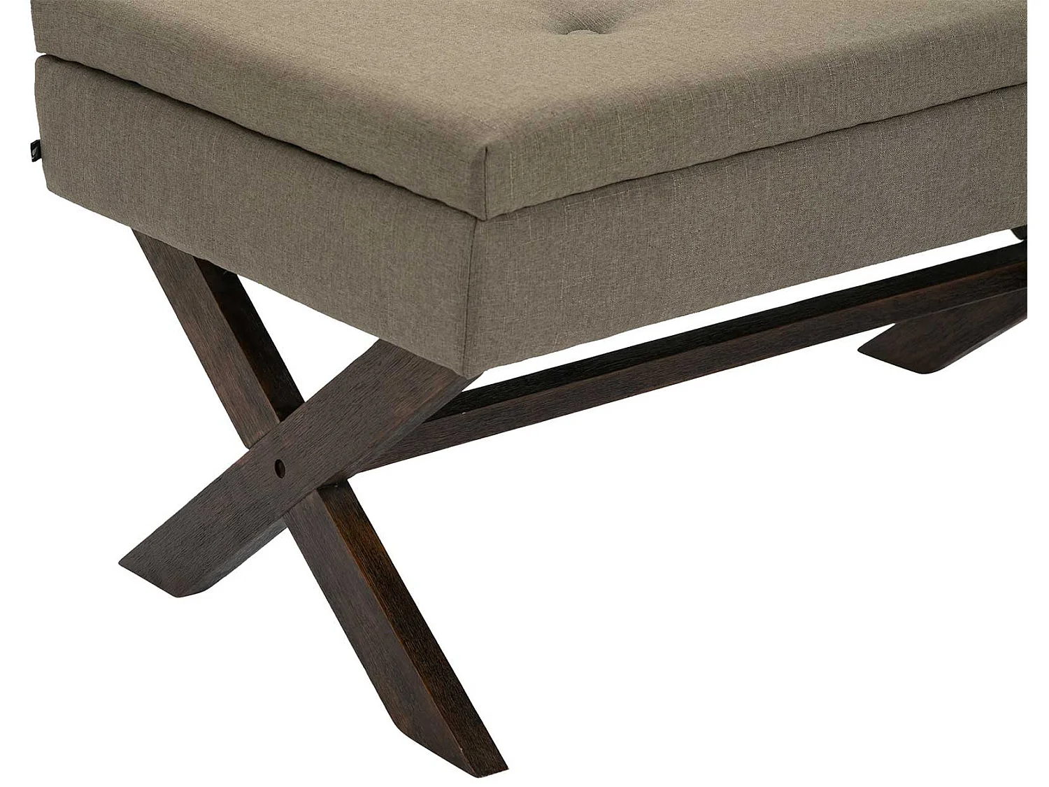 Banquette - Tissu & Bois - Taupe - Namaro