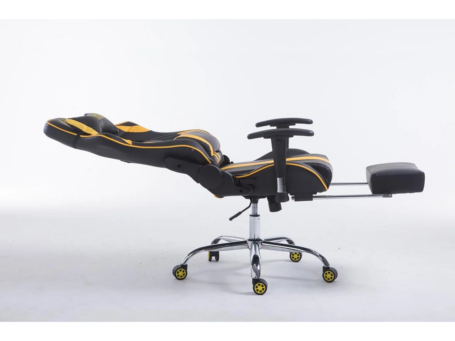 Chaise de bureau - Similicuir - Noir / Jaune - Limit