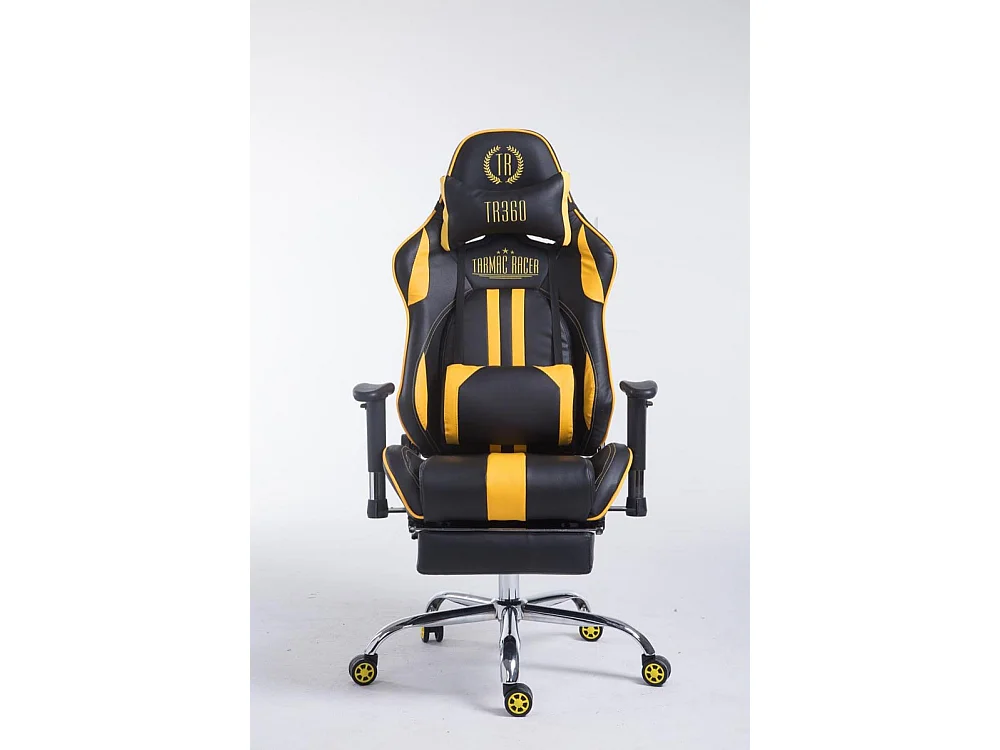 Chaise de bureau - Similicuir - Noir / Jaune - Limit