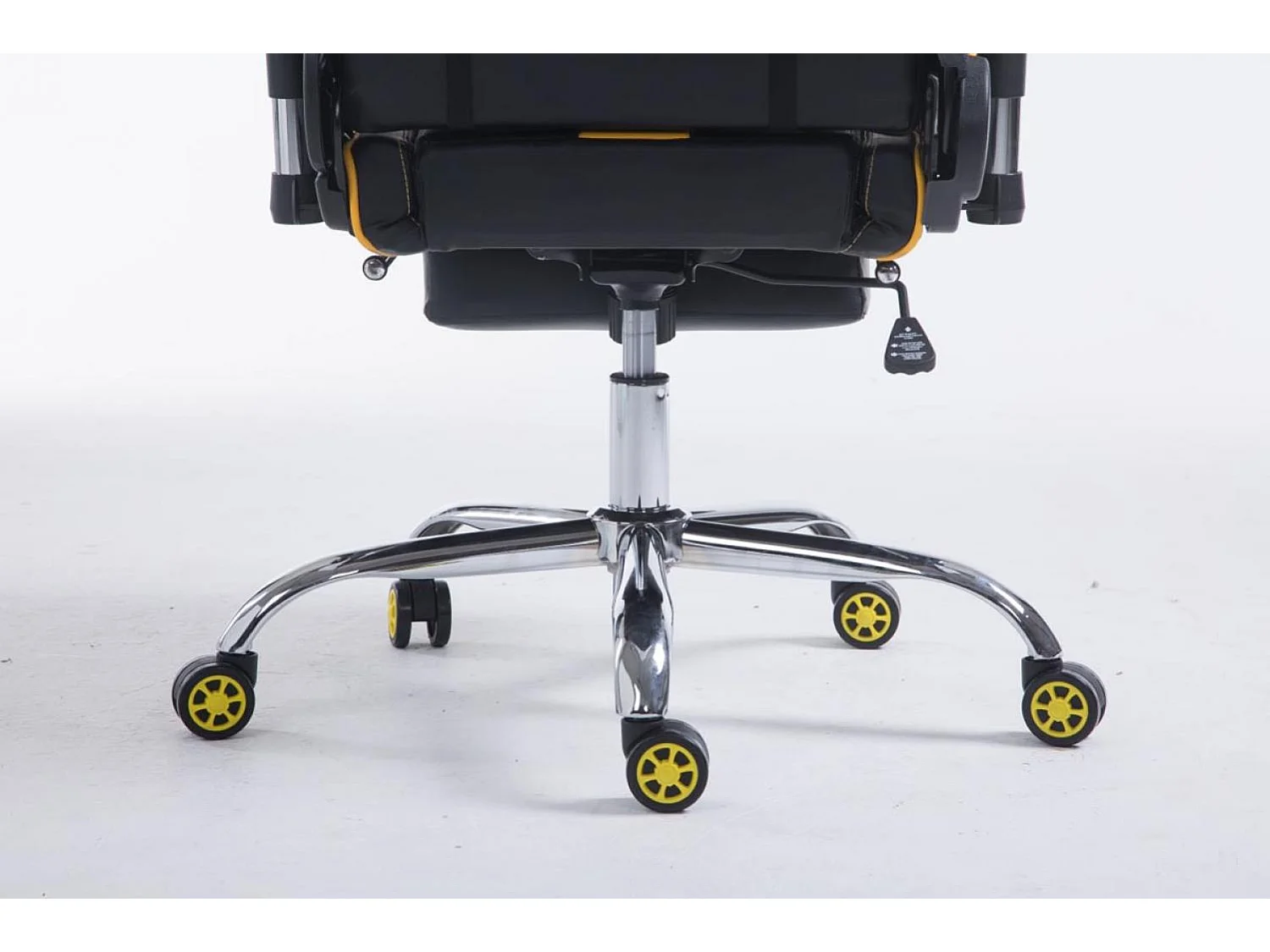 Chaise de bureau - Similicuir - Noir / Jaune - Limit