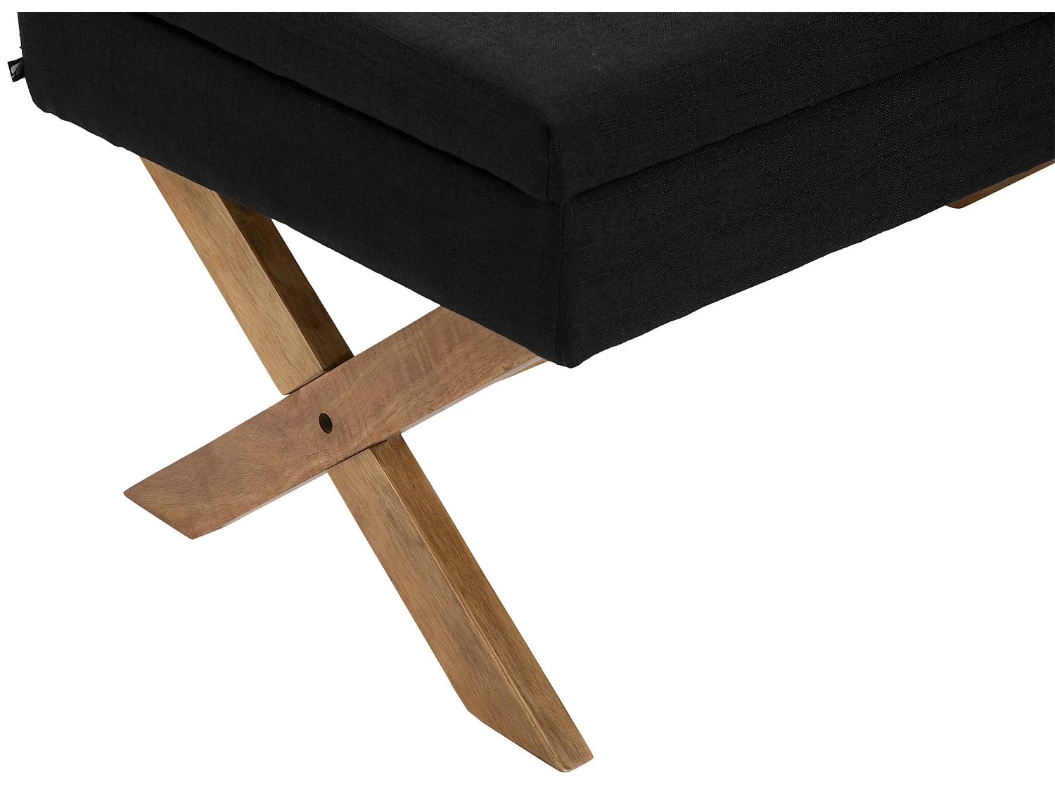 Banquette - Tissu & Bois - Noir - Namaro