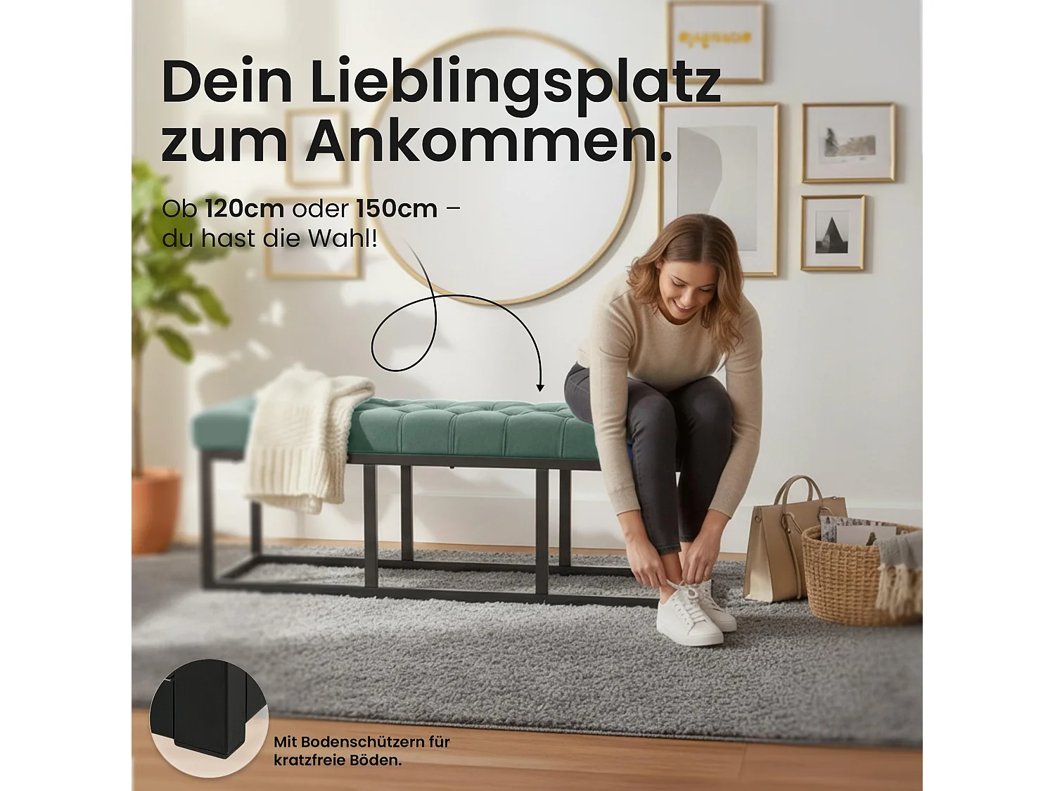 Banquette - Velours - Vert - Polson