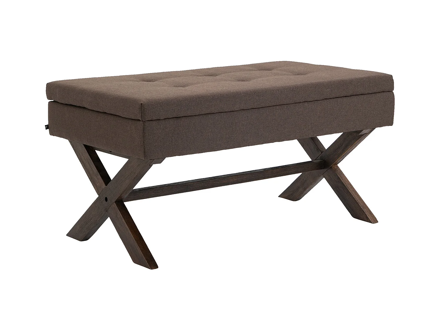 Banquette - Tissu & Bois - Marron - Namaro