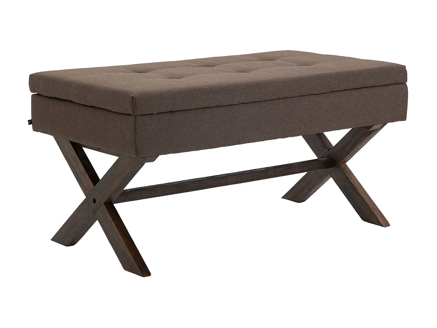 Banquette - Tissu & Bois - Marron - Namaro