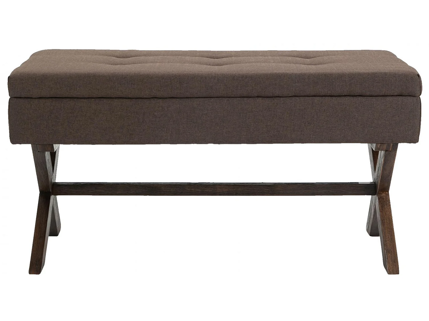 Banquette - Tissu & Bois - Marron - Namaro