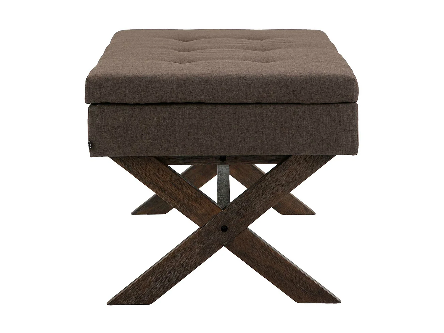 Banquette - Tissu & Bois - Marron - Namaro