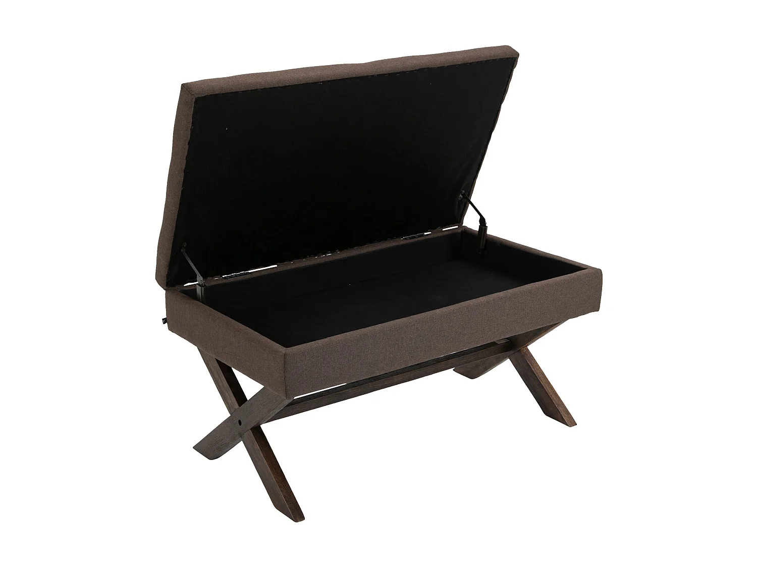 Banquette - Tissu & Bois - Marron - Namaro