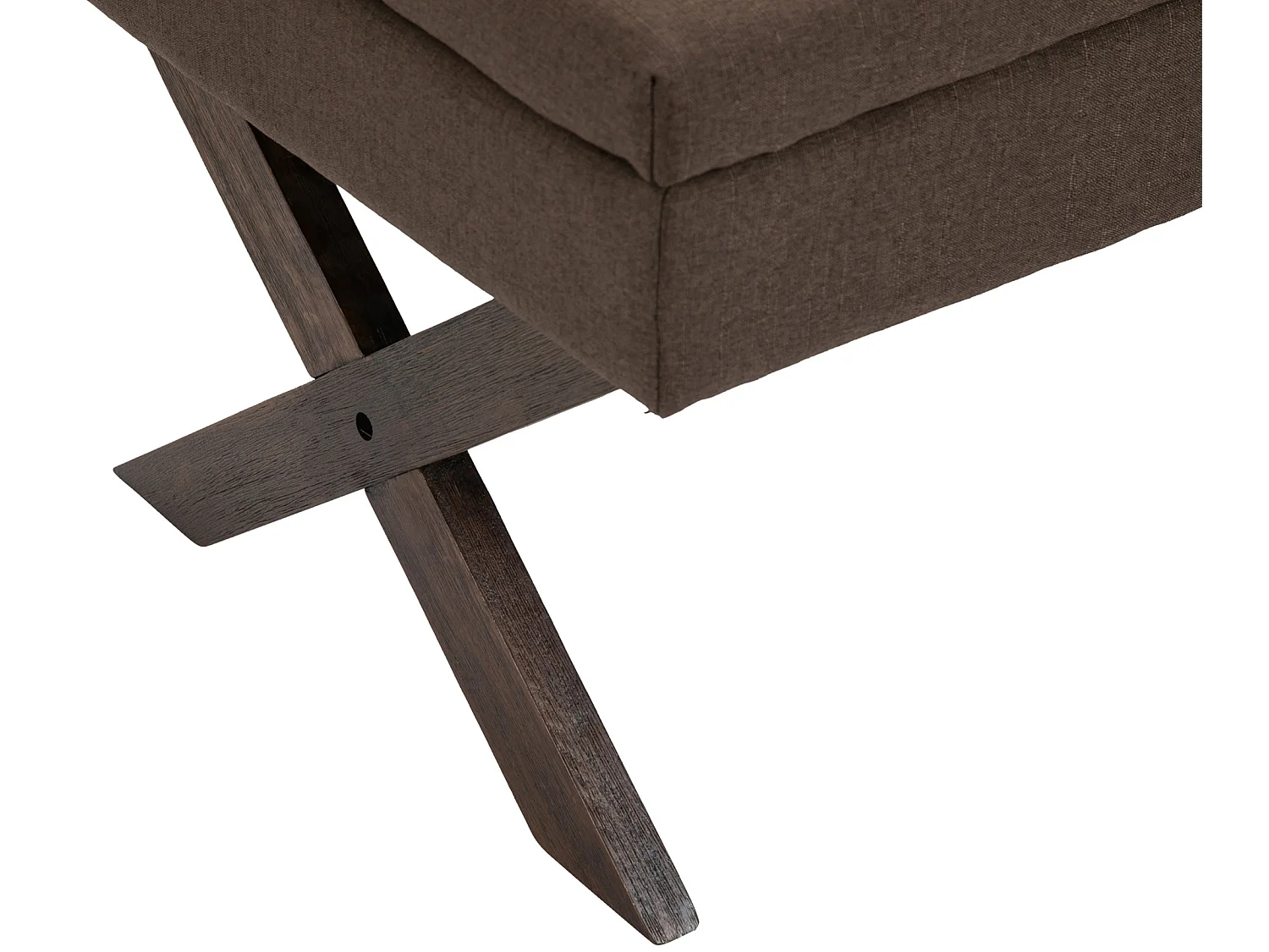 Banquette - Tissu & Bois - Marron - Namaro