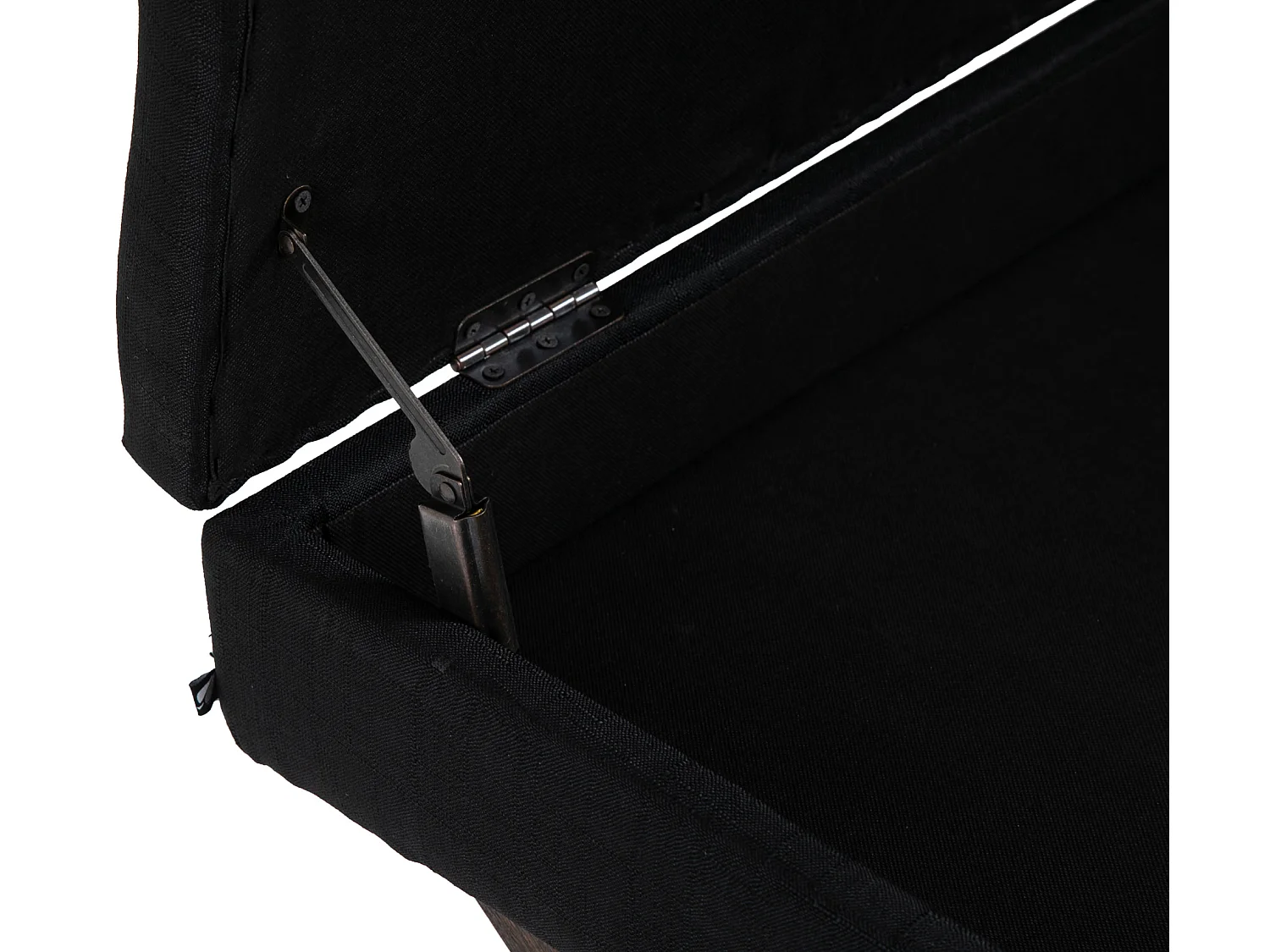 Banquette - Tissu & Bois - Noir - Namaro