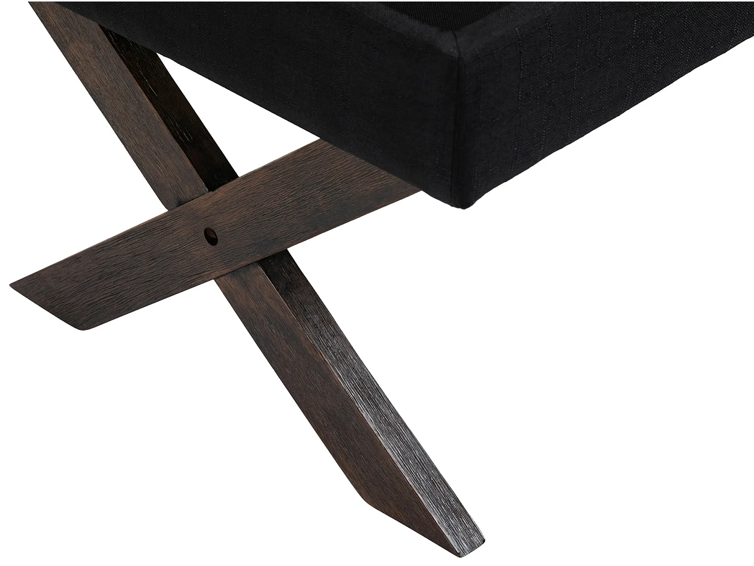 Banquette - Tissu & Bois - Noir - Namaro