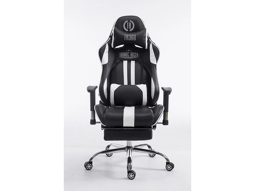 Chaise de bureau - Similicuir - Noir / Blanc - Limit