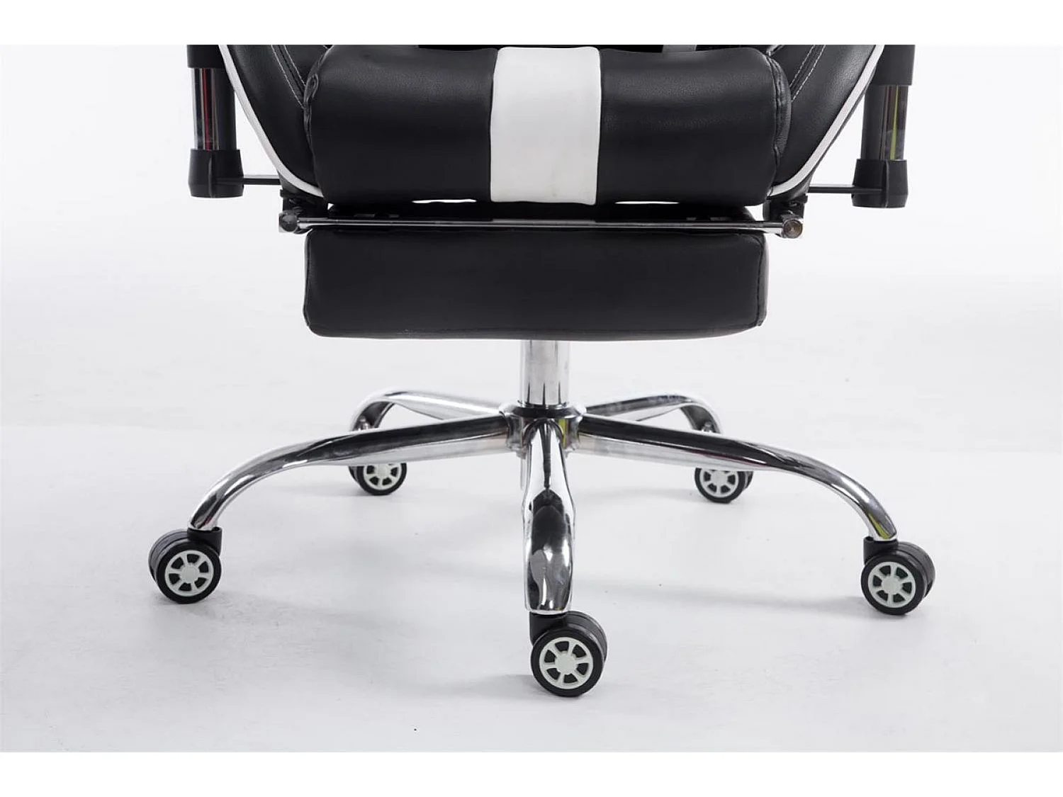 Chaise de bureau - Similicuir - Noir / Blanc - Limit