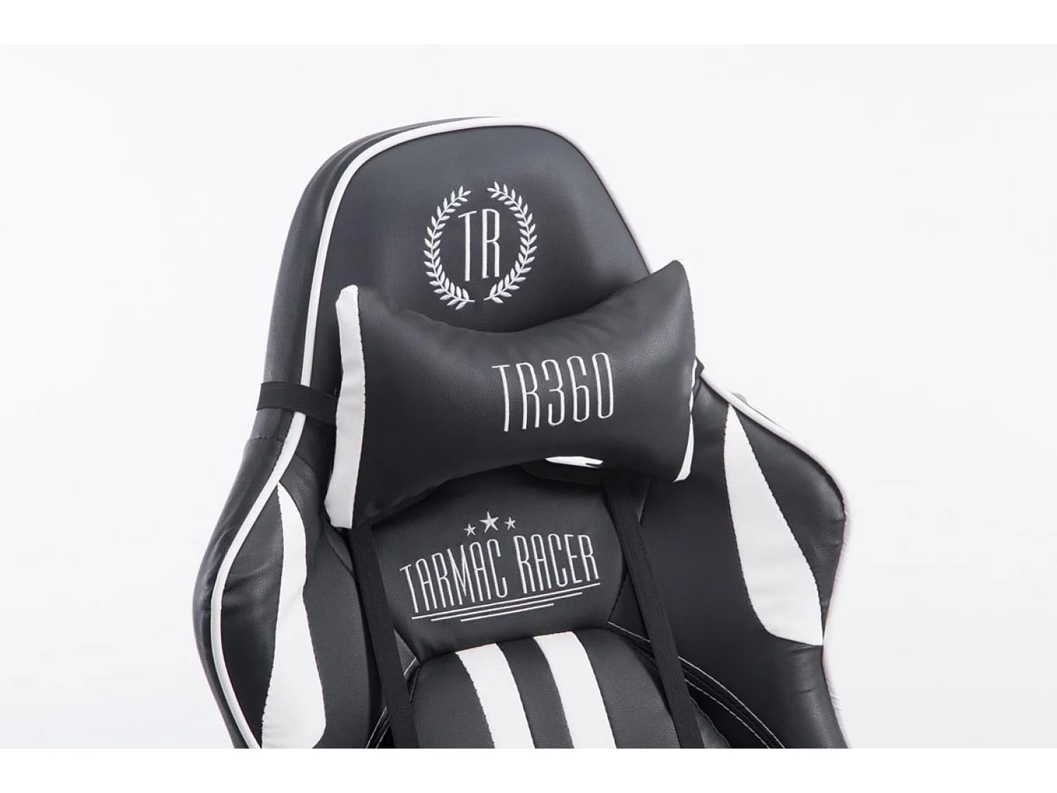 Chaise de bureau - Similicuir - Noir / Blanc - Limit