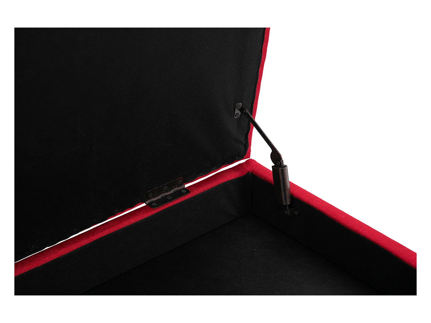 Banquette - Tissu & Bois - Rouge - Namaro