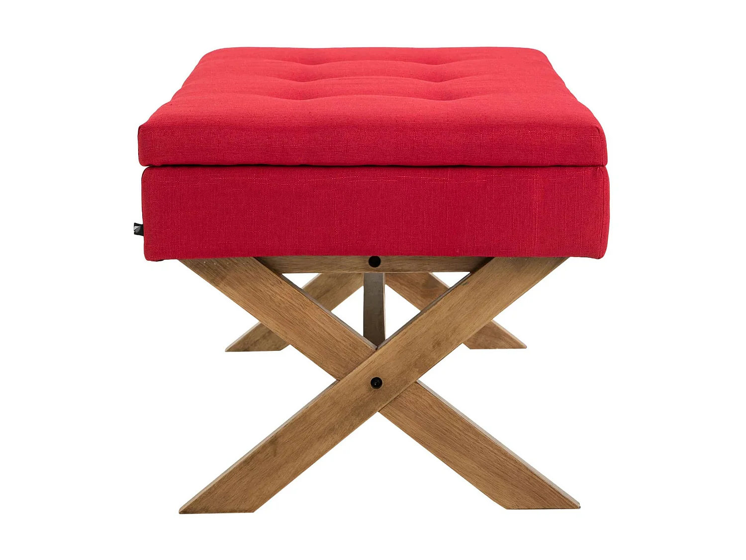 Banquette - Tissu & Bois - Rouge - Namaro