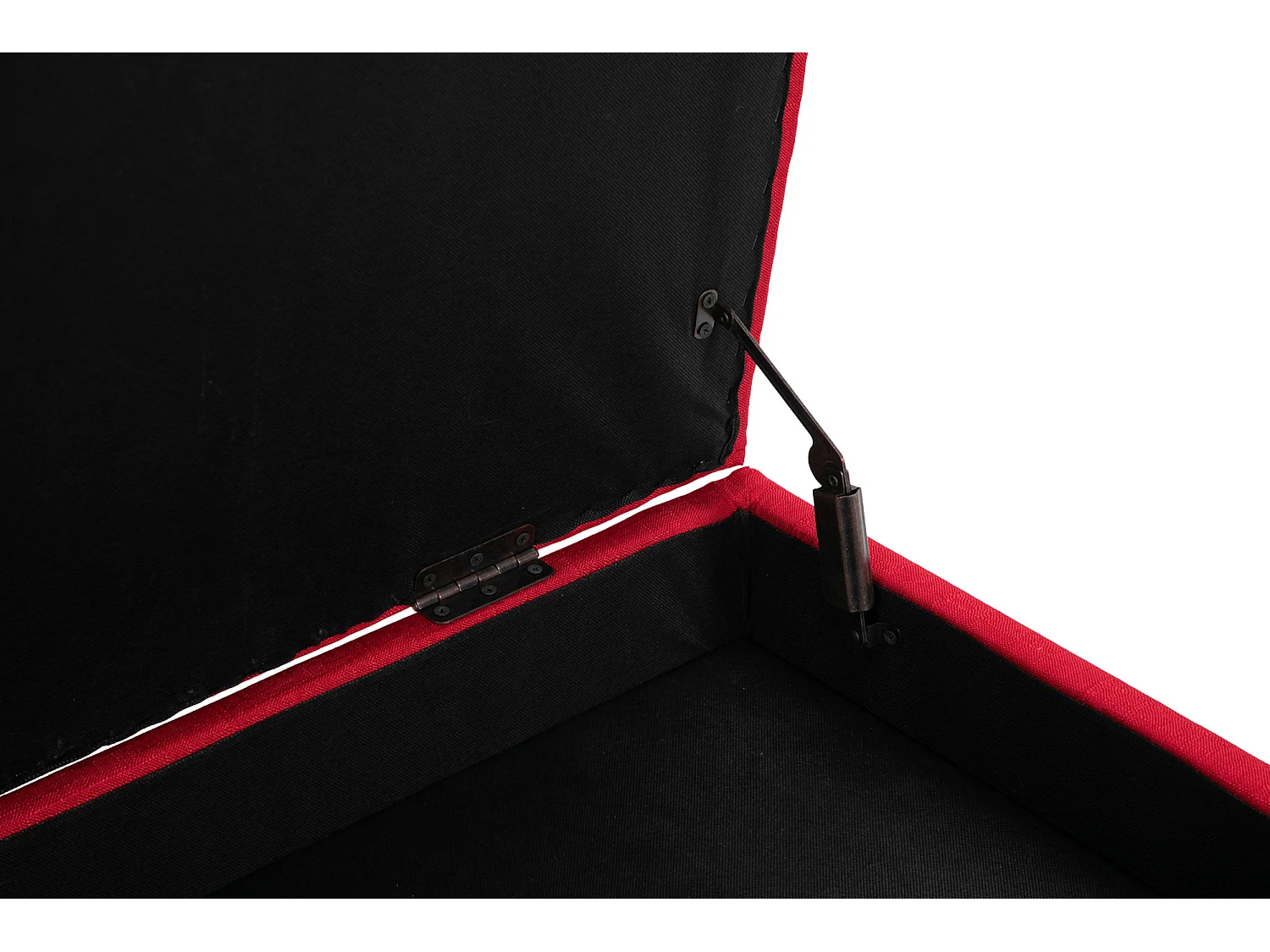 Banquette - Tissu & Bois - Rouge - Namaro