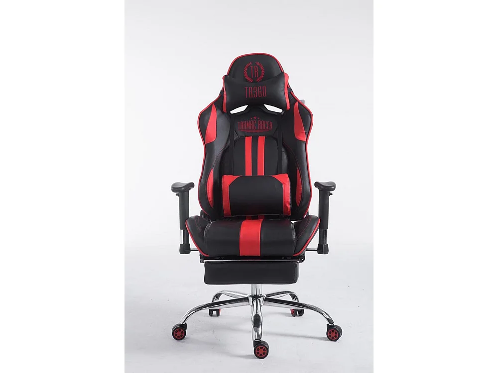 Chaise de bureau - Similicuir - Noir / Rouge - Limit