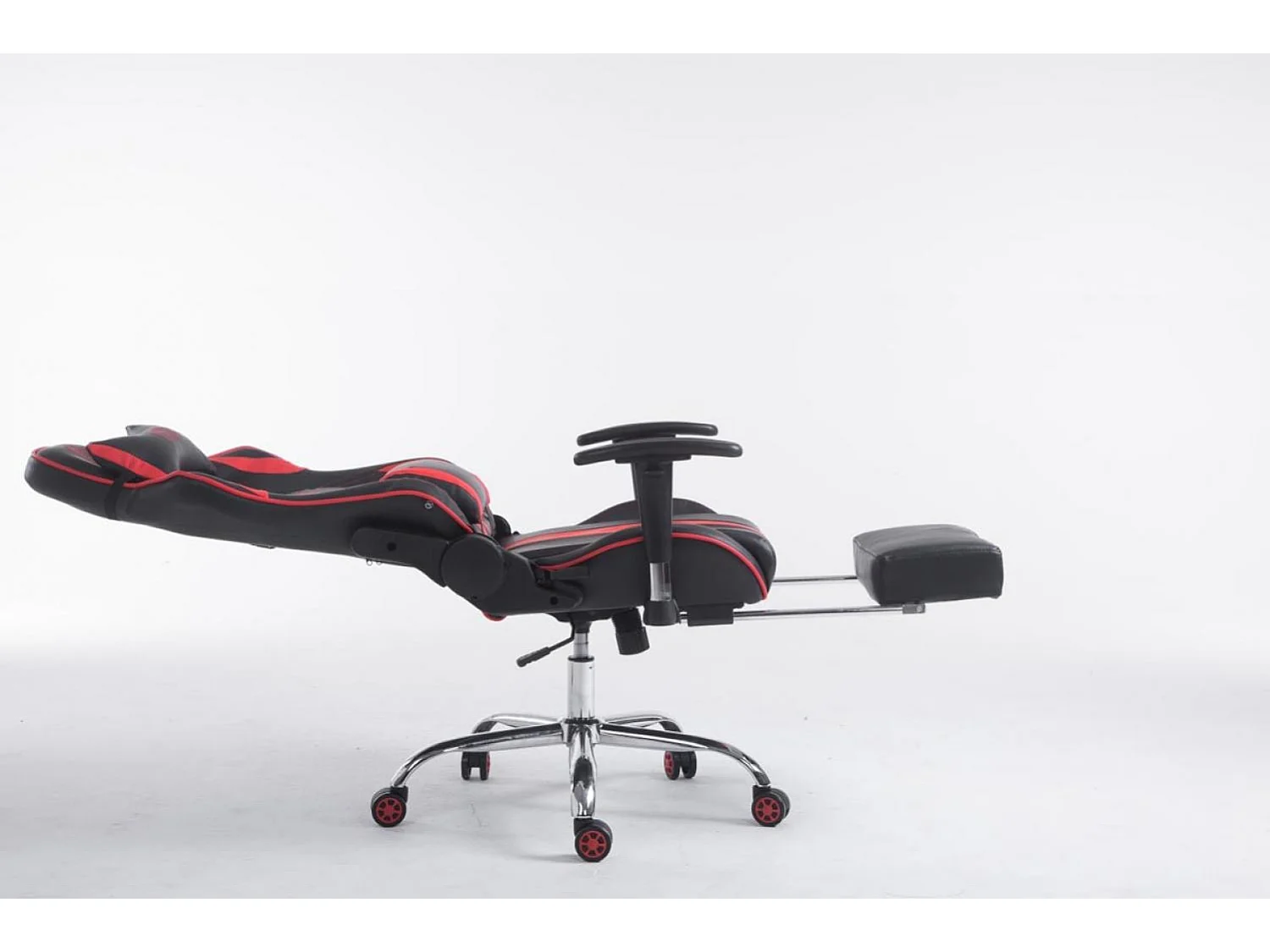 Chaise de bureau - Similicuir - Noir / Rouge - Limit