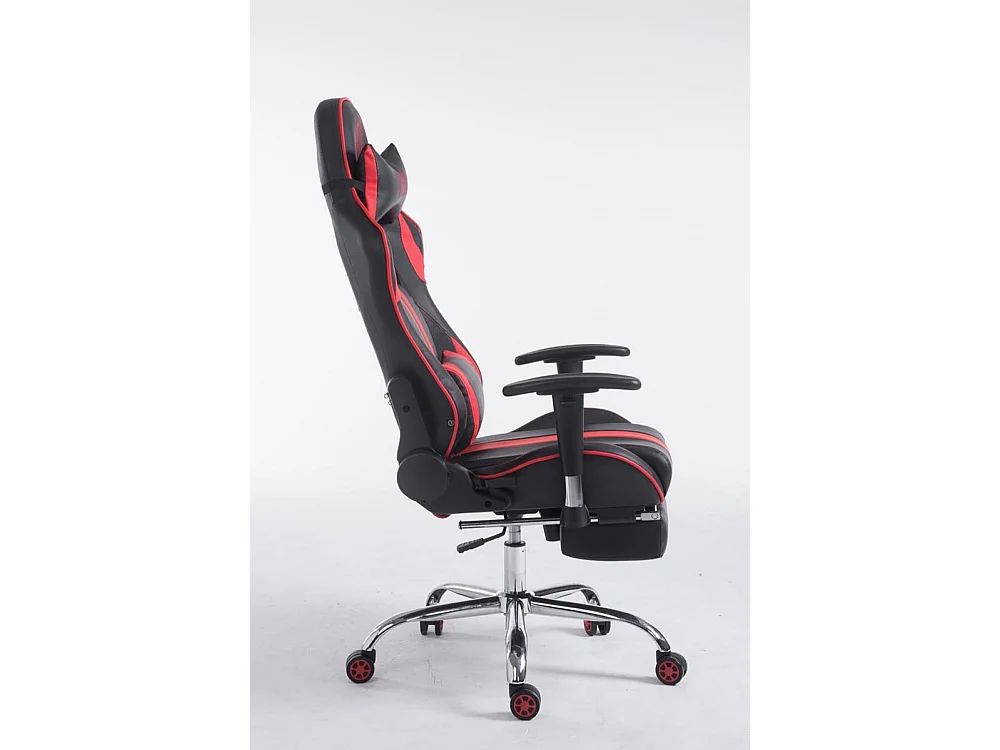 Chaise de bureau - Similicuir - Noir / Rouge - Limit